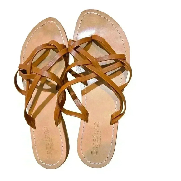 Corcione Sadali Women Sandals Made in Italy Size 38 - Picture 1 of 4